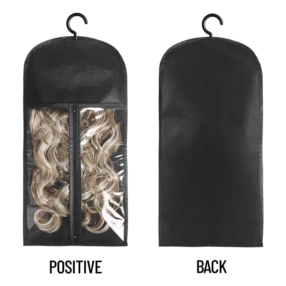 AIHOPESTO transparent-front wig organizer lets you identify wigs quickly.