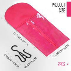 AIHOPESTO wig storage bag with hanger, dustproof design keeps wigs clean.