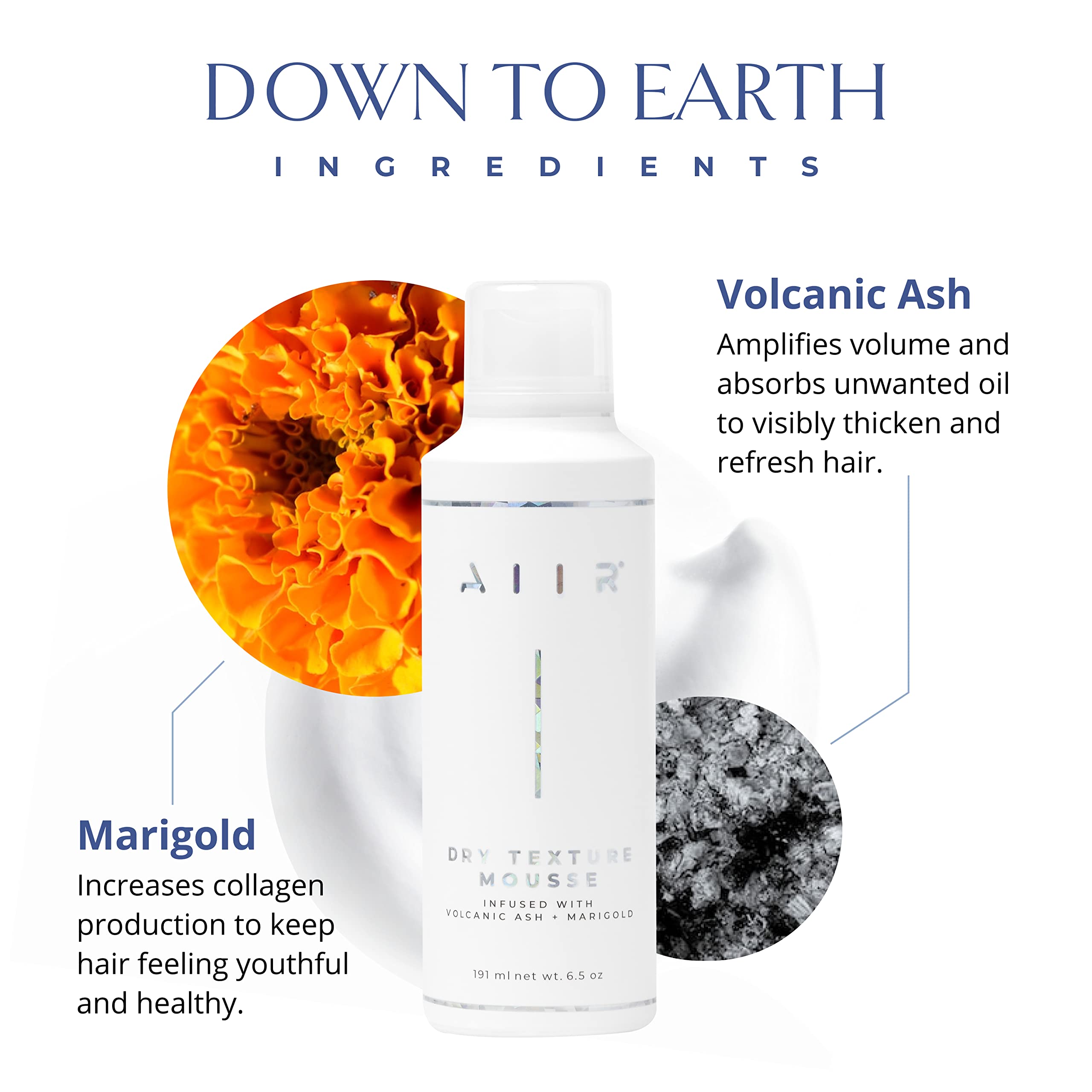 AIIR Dry Texture Mousse frizz-free finish on smooth strands