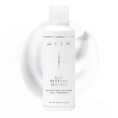 AIIR Dry Texture Mousse root lift showing lifted roots for lasting volume