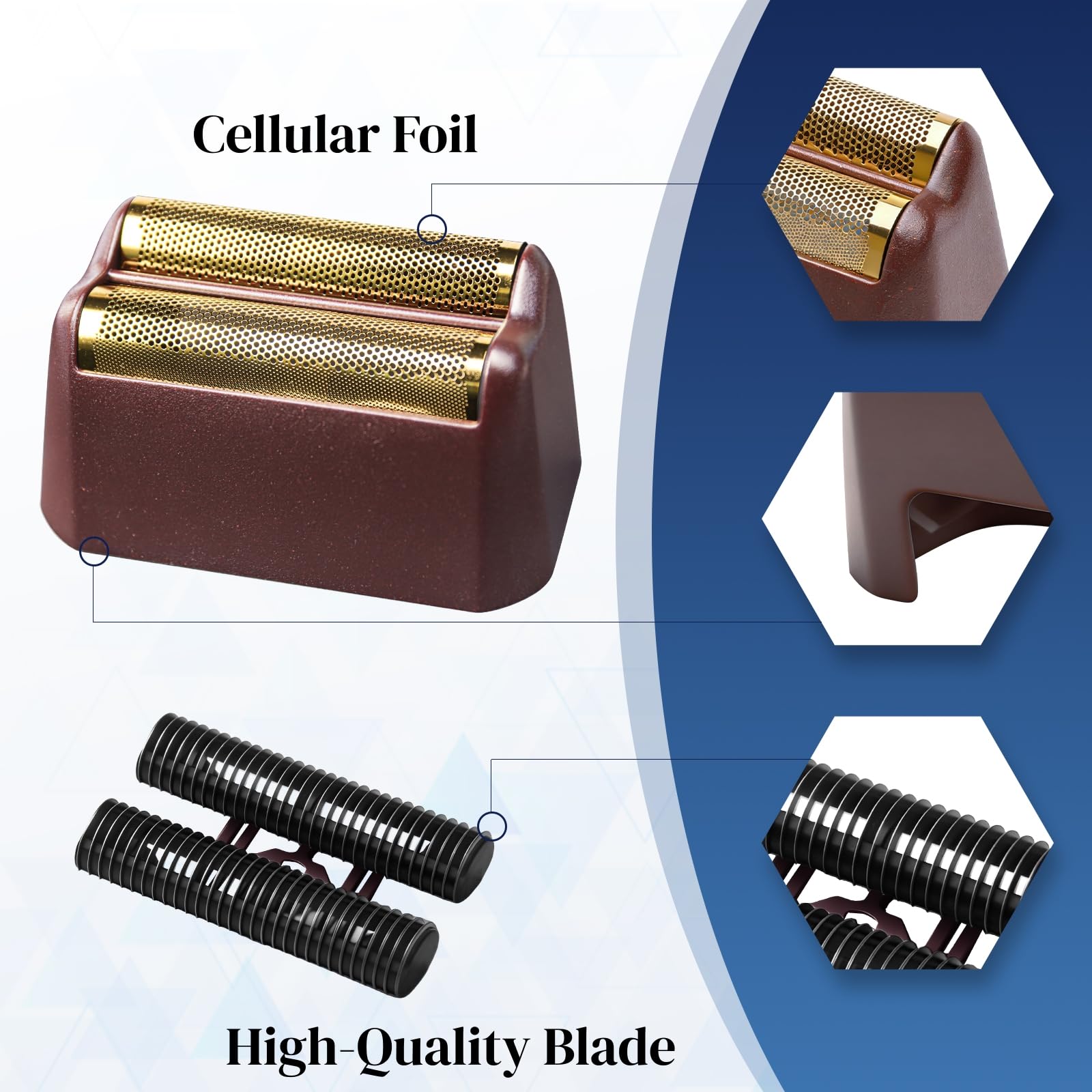 AIJALY hypoallergenic honeycomb surface reduces irritation during shaving