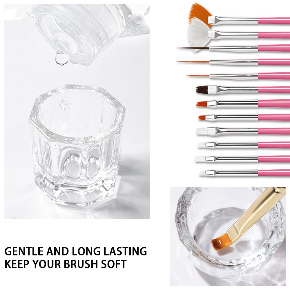 AIJIMEI kit de cuidado para pinceles y uñas acrílicas en un solo conjunto.