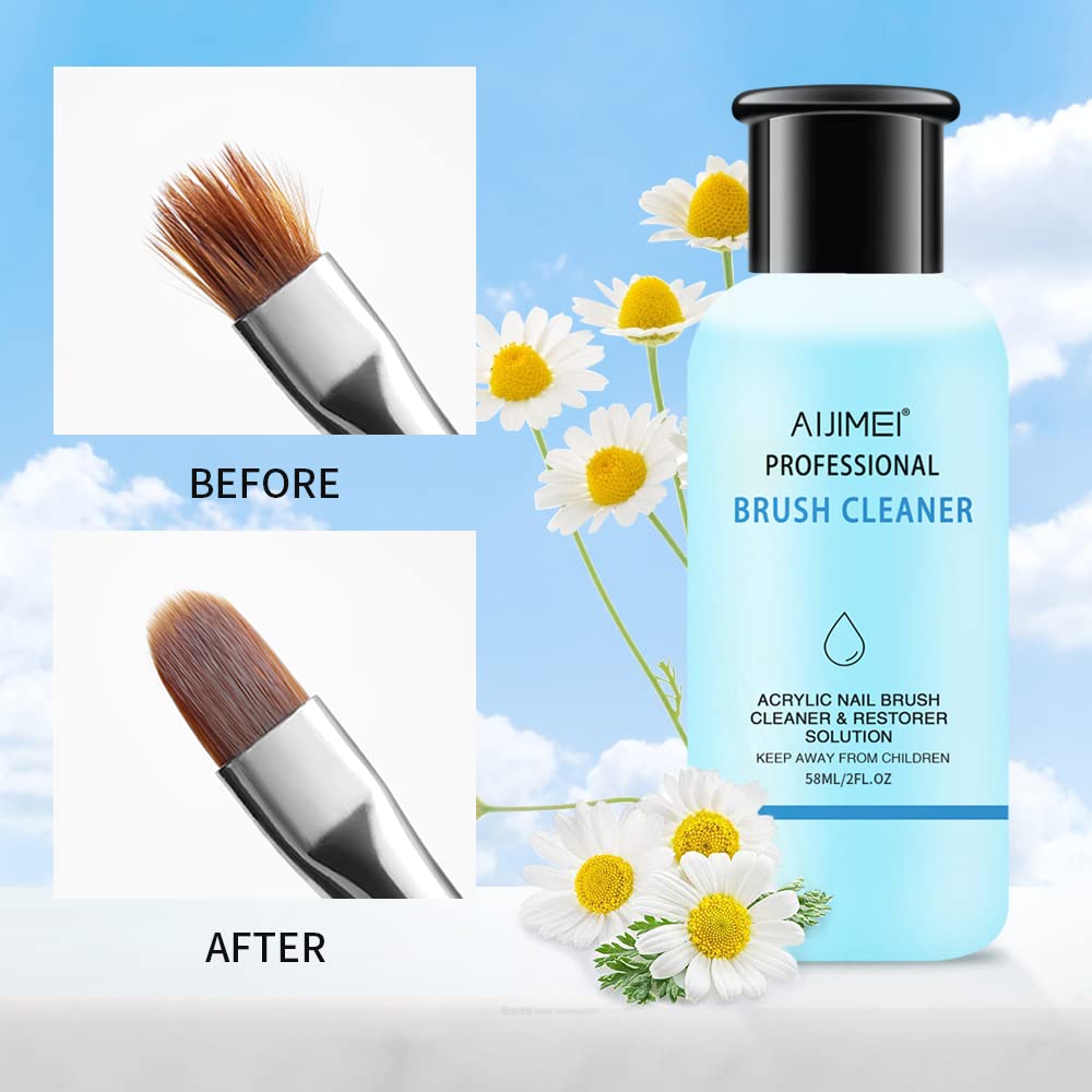 AIJIMEI residuos de color y adhesivo se disuelven con el limpiador.