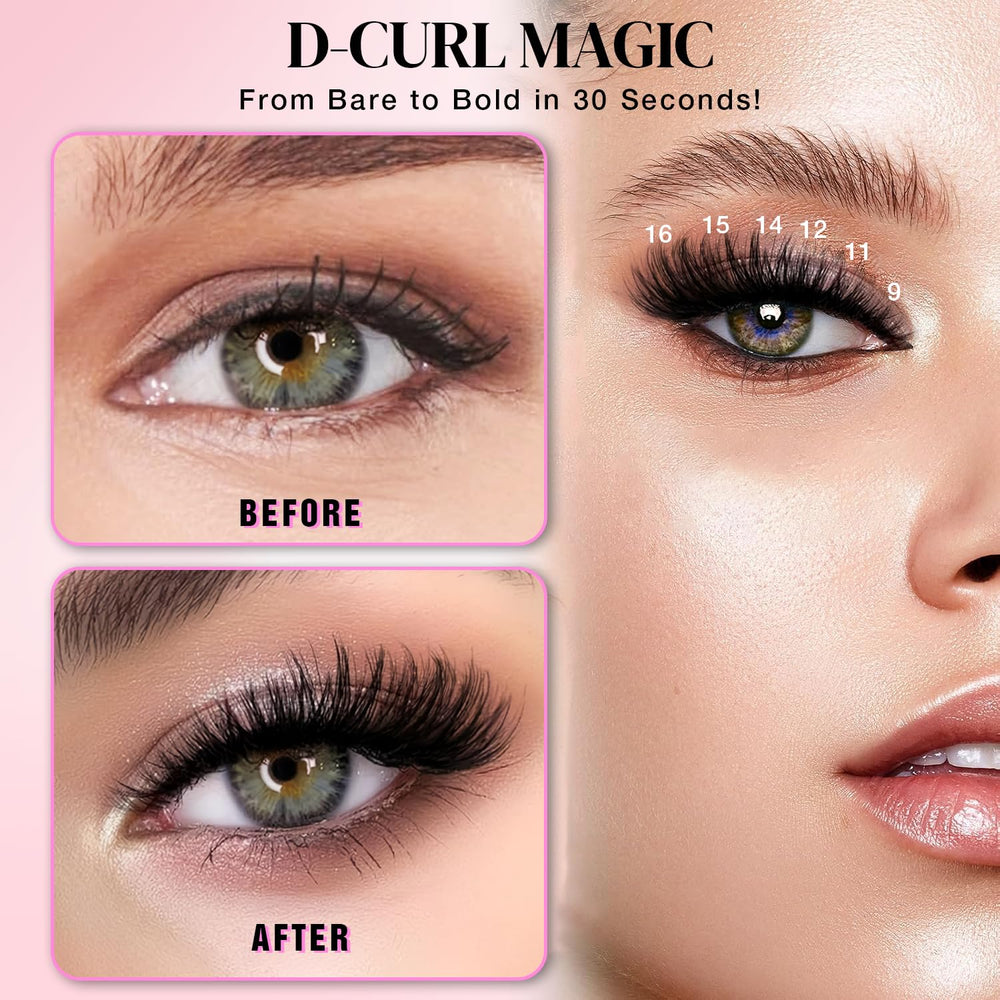 AILAISHI 13-16mm fluffy lashes for dramatic cat-eye