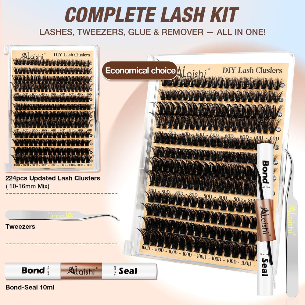 AILAISHI angled tweezers provide precision for quick cluster placement.