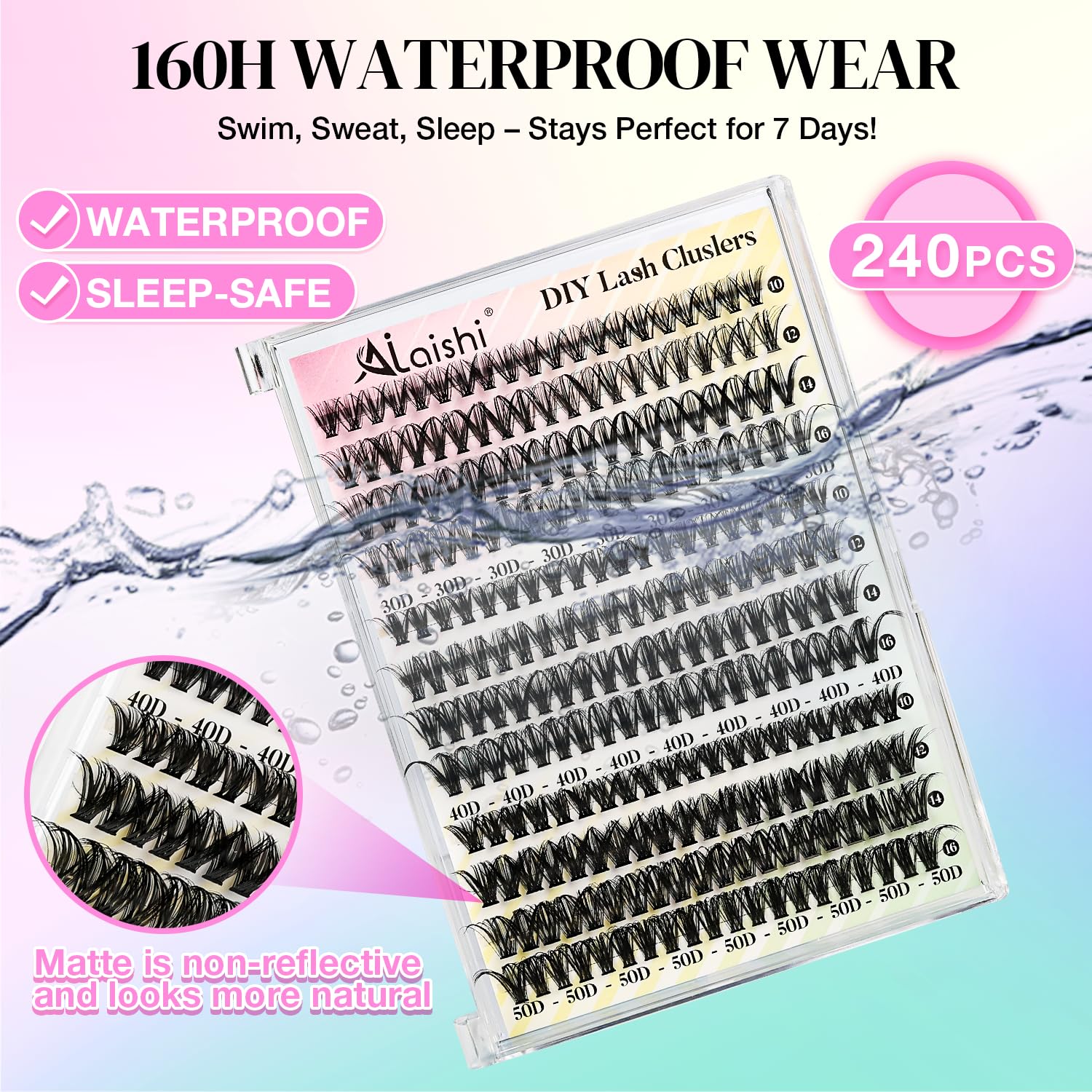 AILAISHI lash bond and seal in use for long wear.