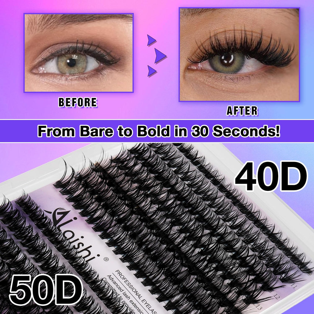 AILAISHI dcurl-40d-50d hybrid lash curl for natural volume
