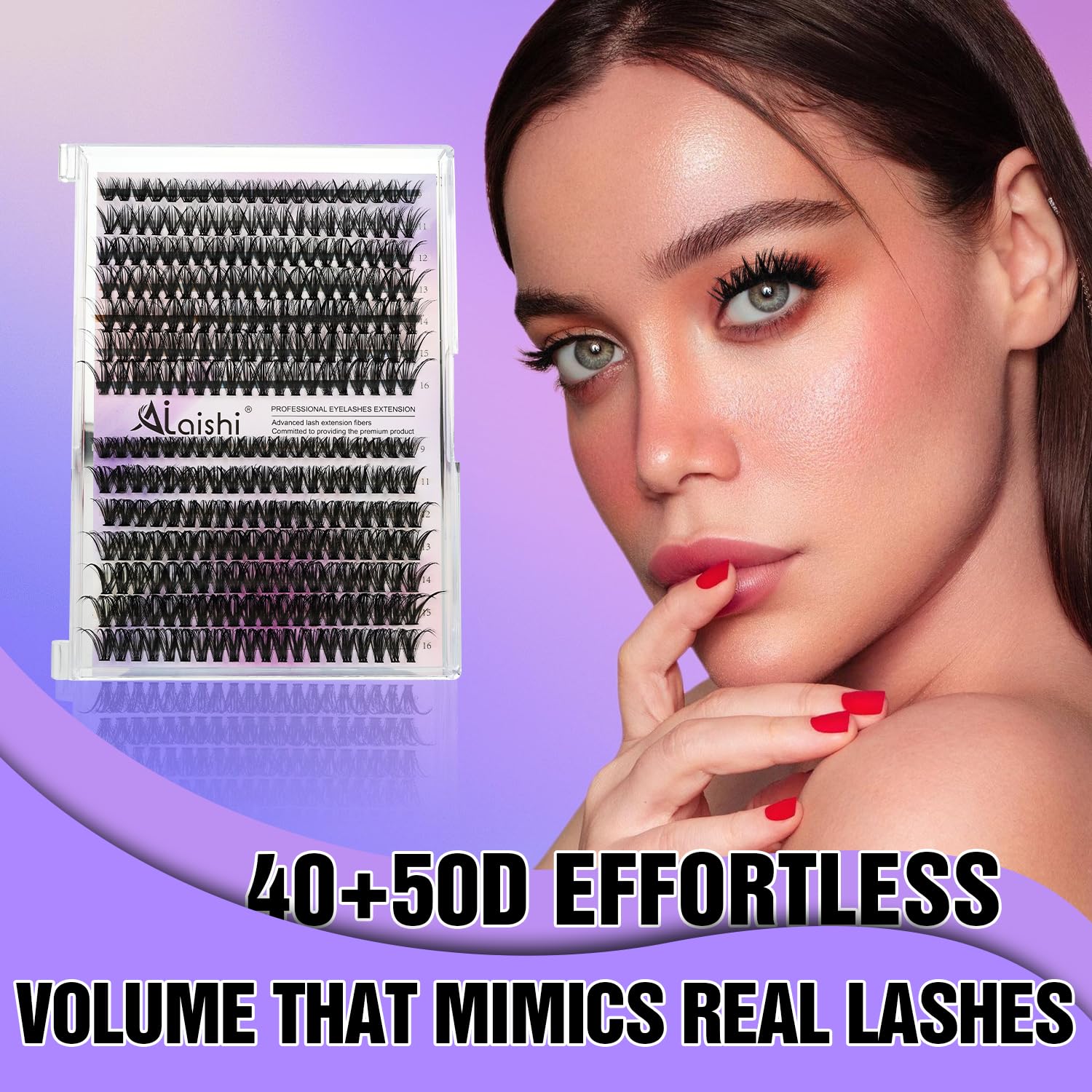 AILAISHI lash clusters stay secure in water and humidity