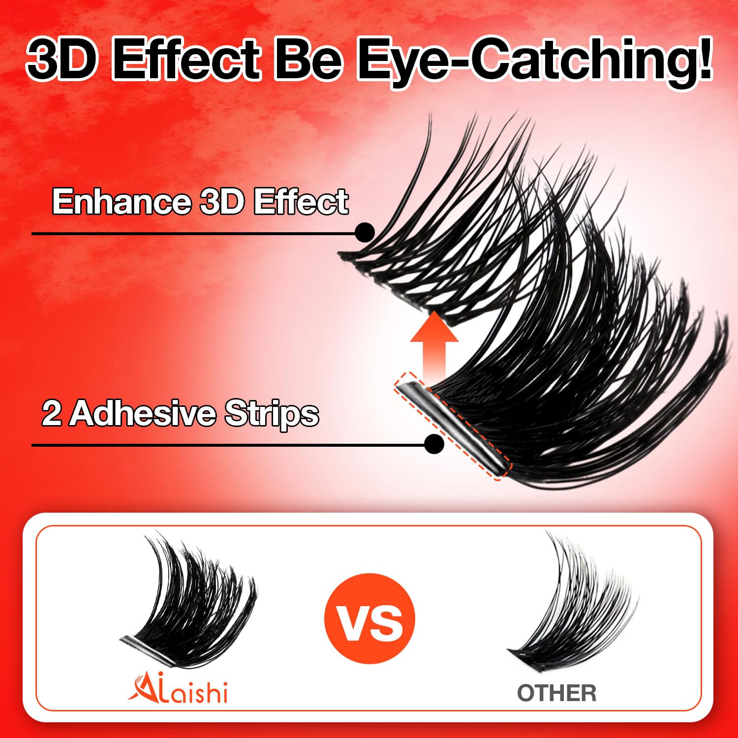 AILAISHI lash clusters stay waterproof for gym, pool, and daily wear.
