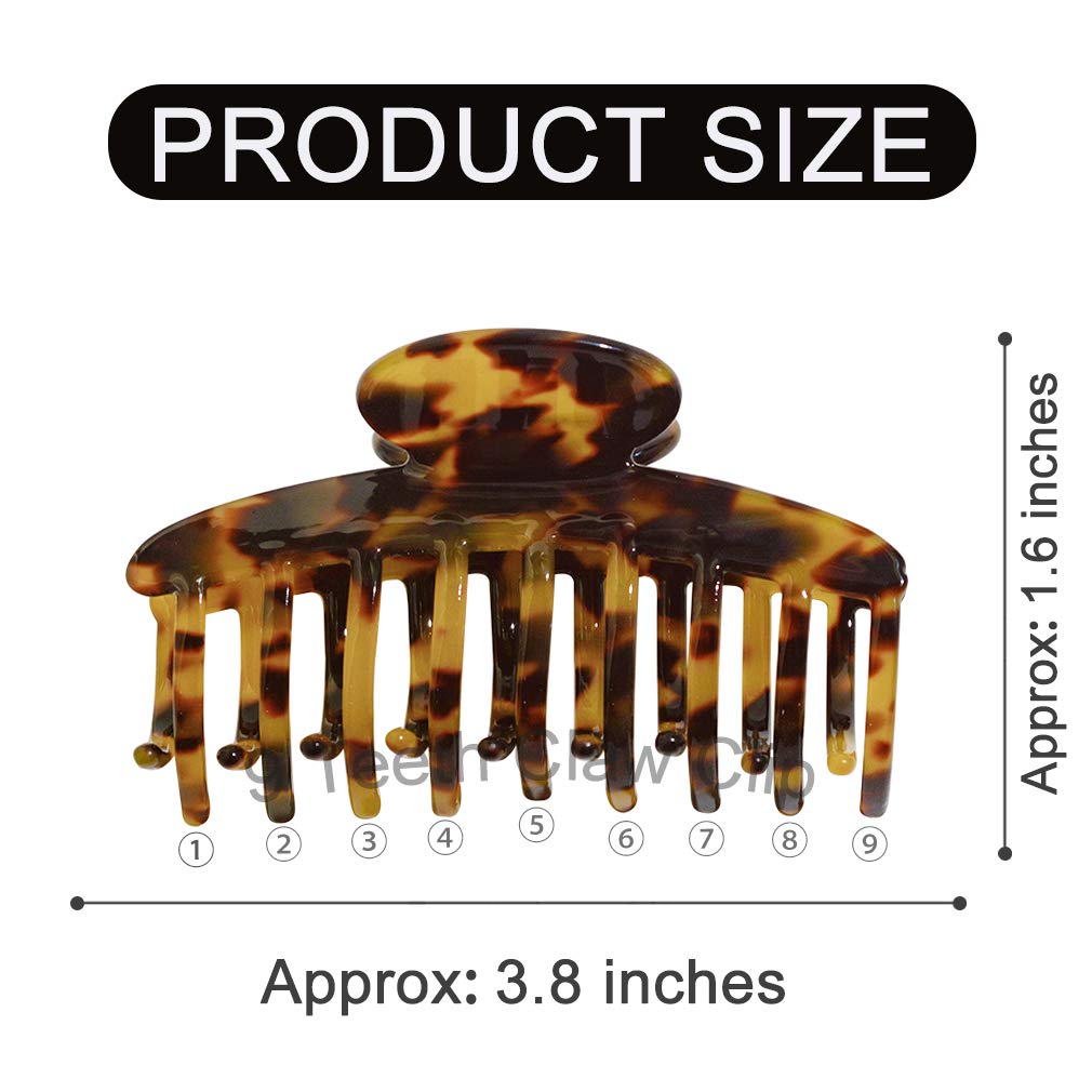 Aileam 3.8 inch claw clip offers strong hold for thick or thin hair