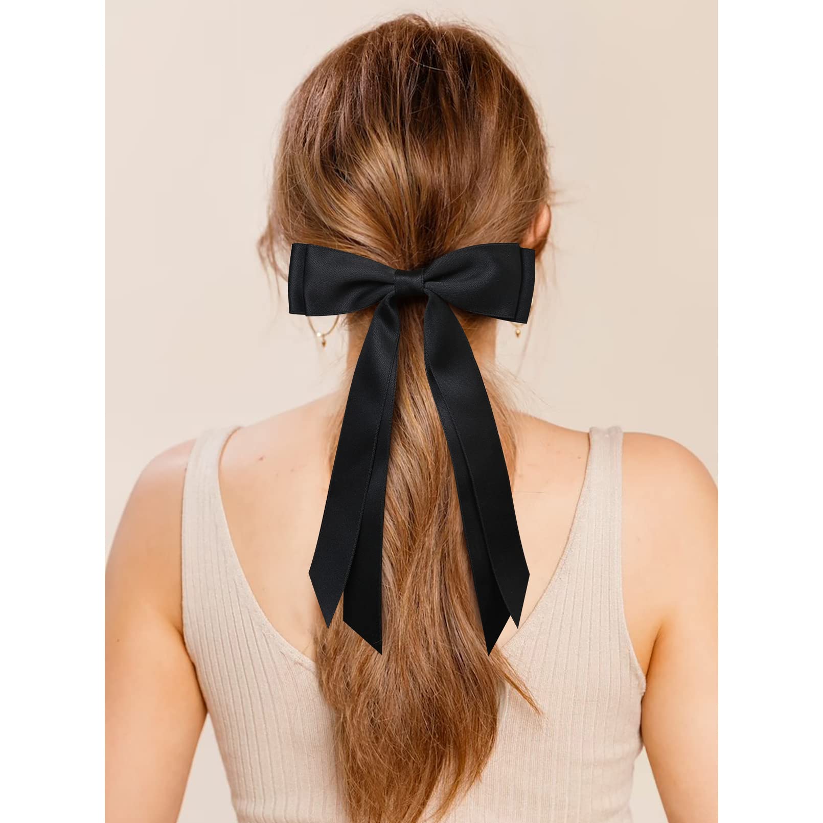 Aileam alligator clip satin bows secure hold for longer wear.