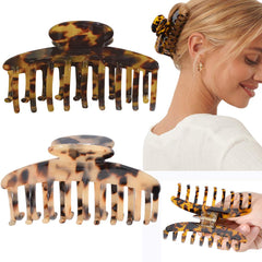Aileam big claw hair clip banana tortoise pattern provides secure, elegant styling