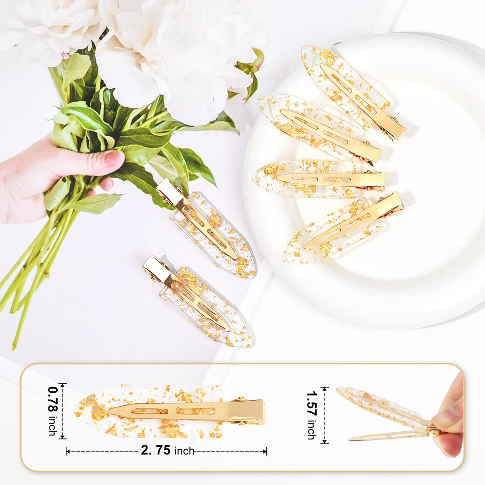 Aileam gold creaseless bridal hair clip complements updos with elegant, crease-free shine.