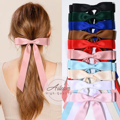 Lazos Aileam satinados en colores variados para combinar outfits.