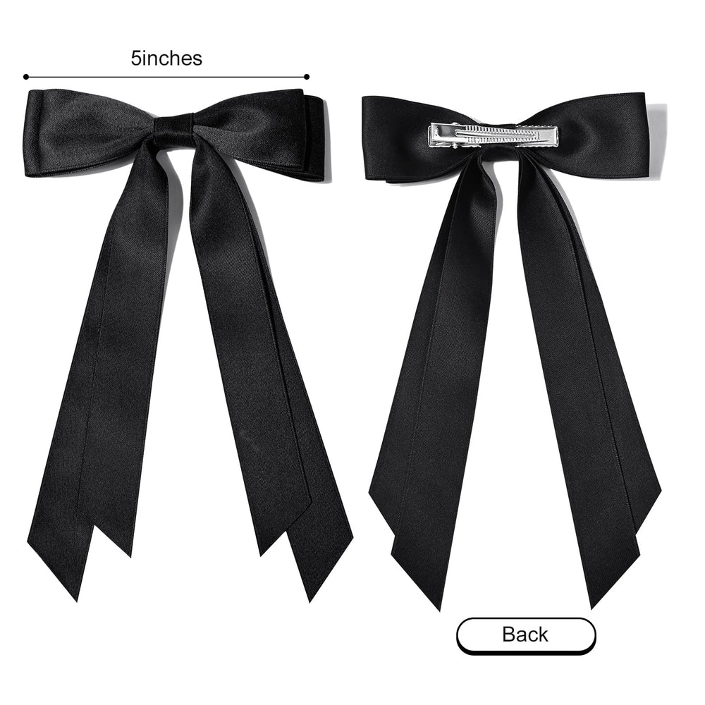 Two-piece set of Aileam bow clips ideal for braids and pigtails.