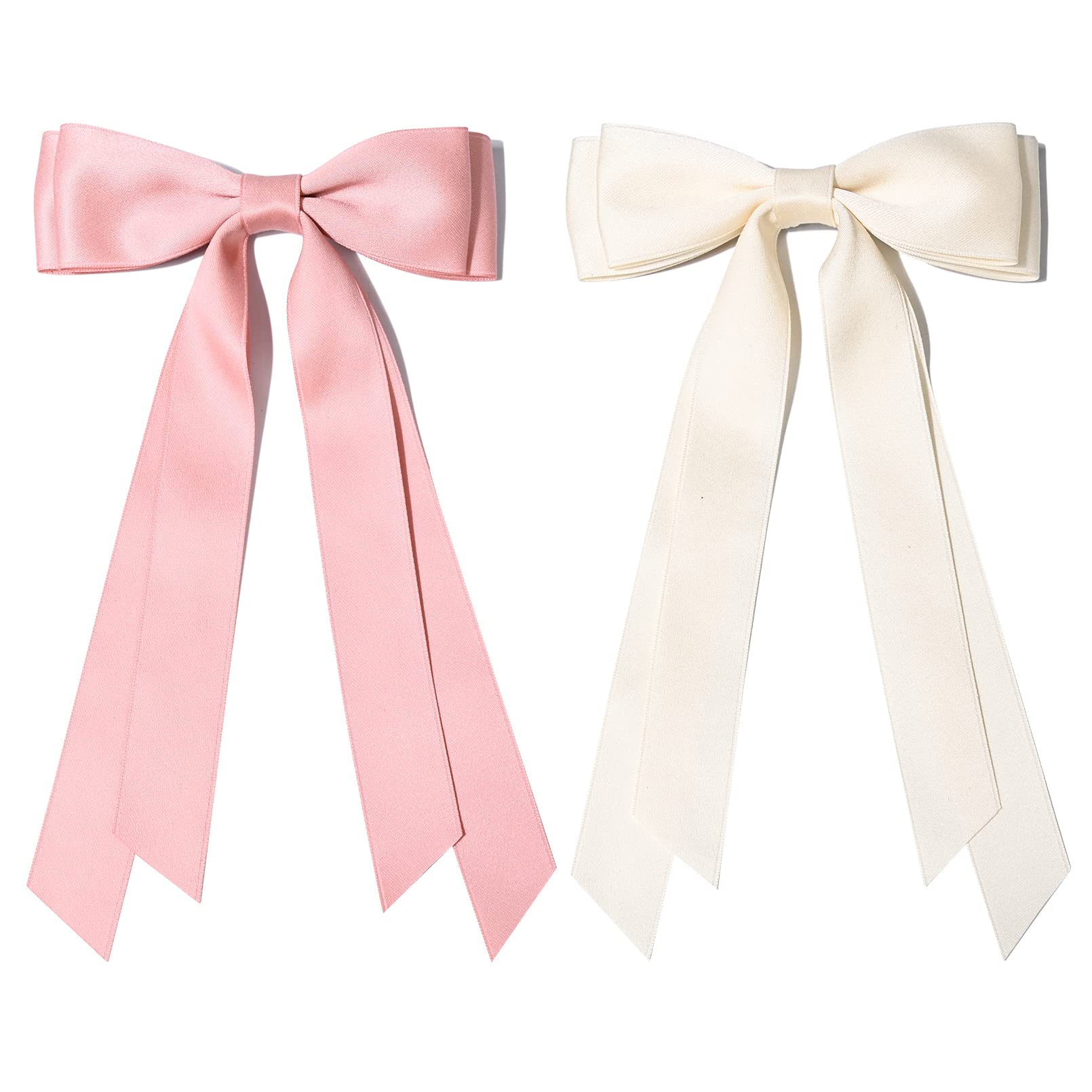 Aileam two-pack satin bows elevating outfits with gentle sheen