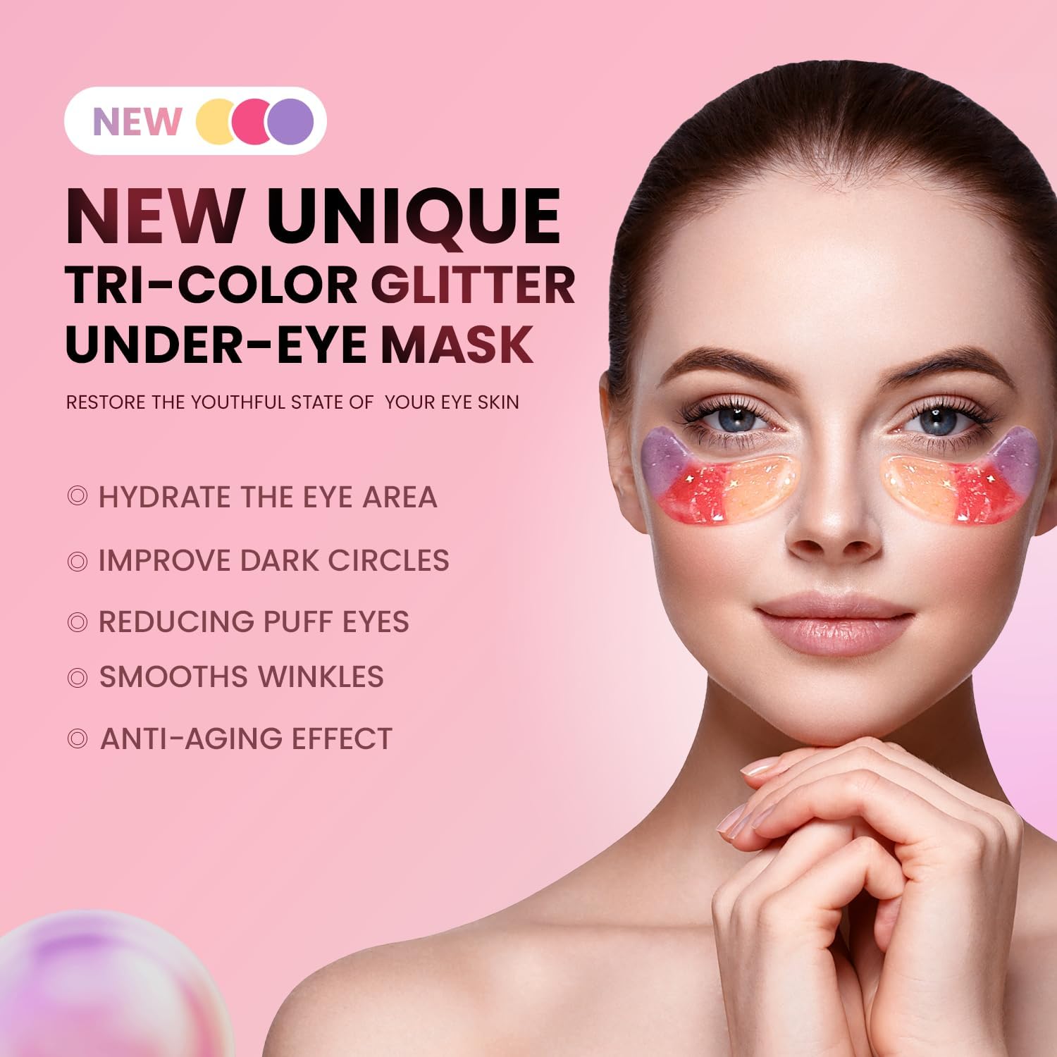 Parche ocular AILEORY hialurónico para piel suave y firme.