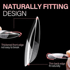 AILLSA 15 sizes ensure snug fit across natural nails.