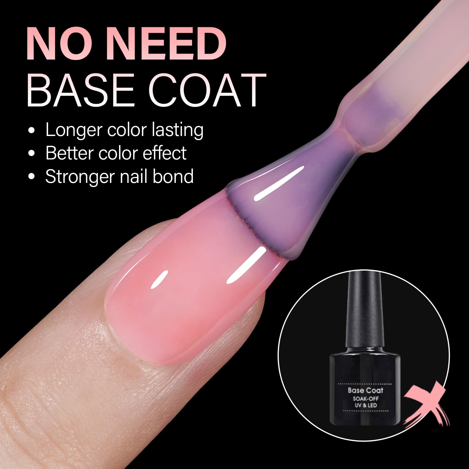 Acrílico-gel flexible de AILLSA, duradero y cómodo para manicuras duraderas.