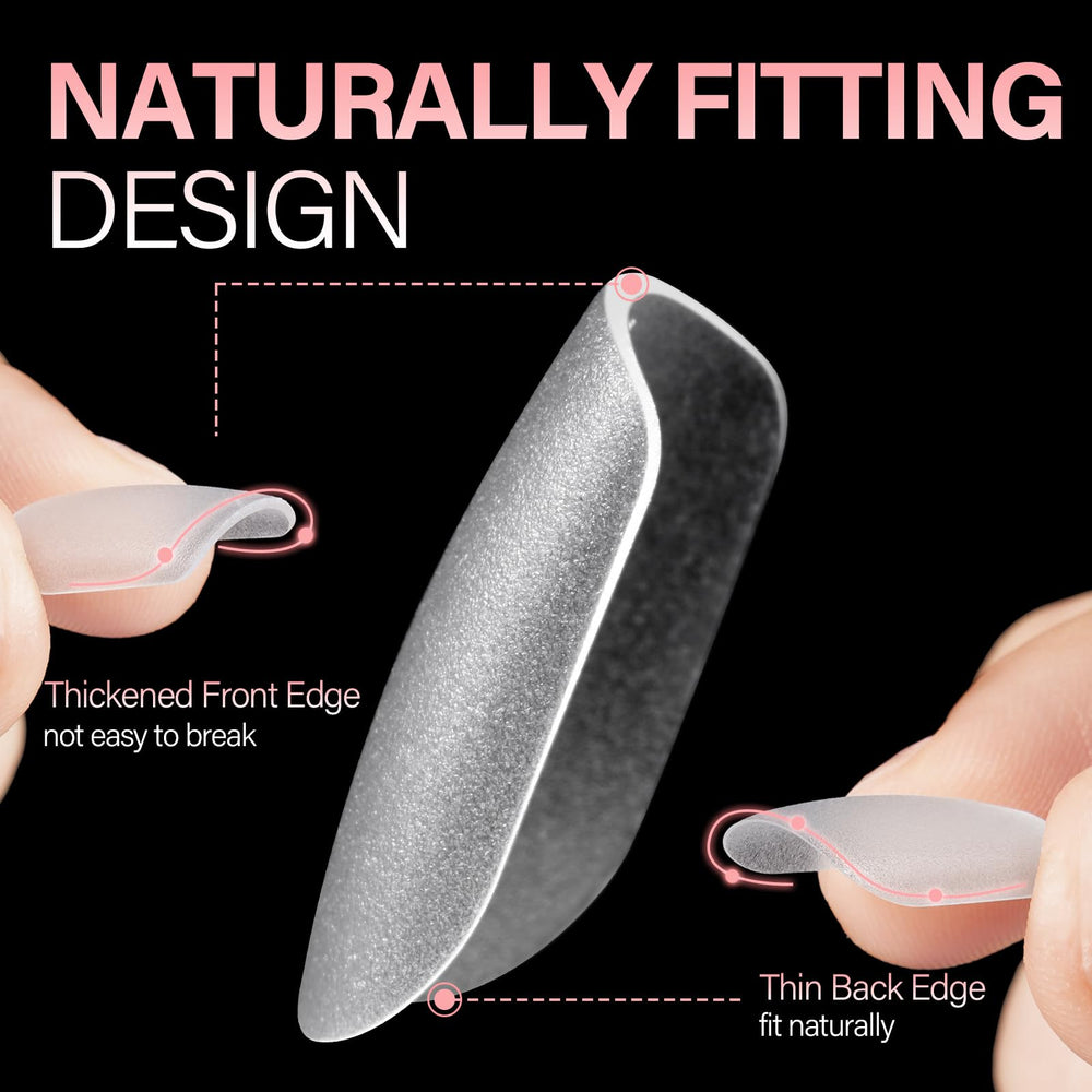 AILLSA compatible with glue, gel polish, or dip powder.
