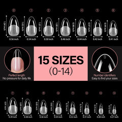 AILLSA tips compatible with gel polish and adhesives for DIY versatility.