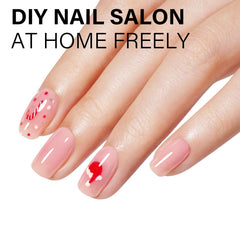 Esmalte gel nude rosado AILLSA con acabado brillante