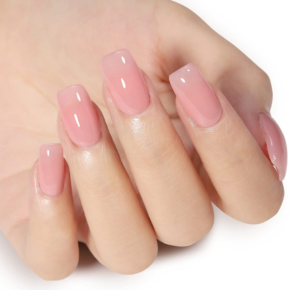 Esmalte gel nude rosado AILLSA en capa base para uñas