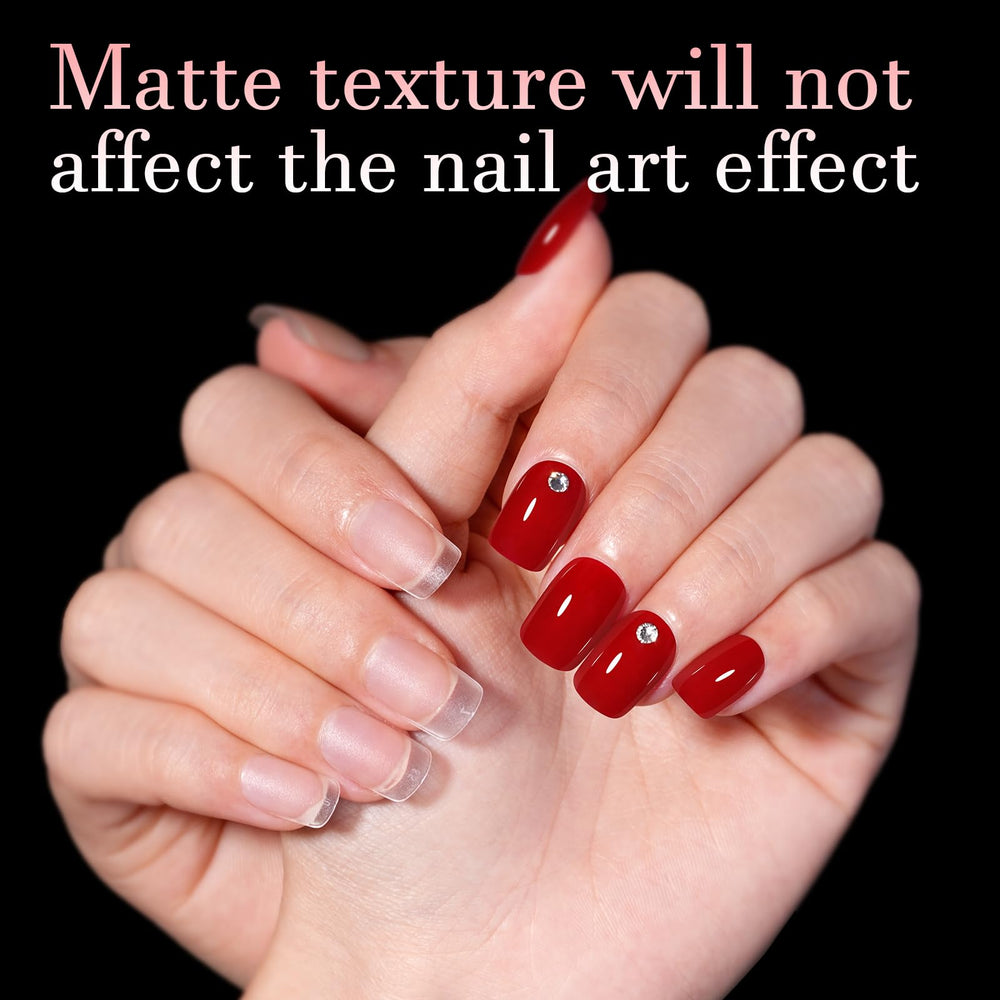AILLSA full matte texture nail tips for stronger adhesion.
