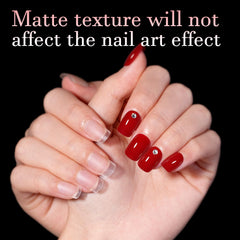 AILLSA full matte texture nail tips for stronger adhesion.