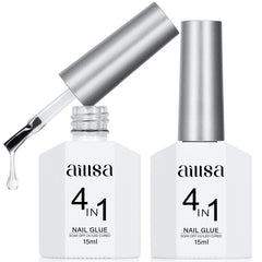 AILLSA gel 4 en 1 para uñas acrílicas con fijación de tips para un acabado natural