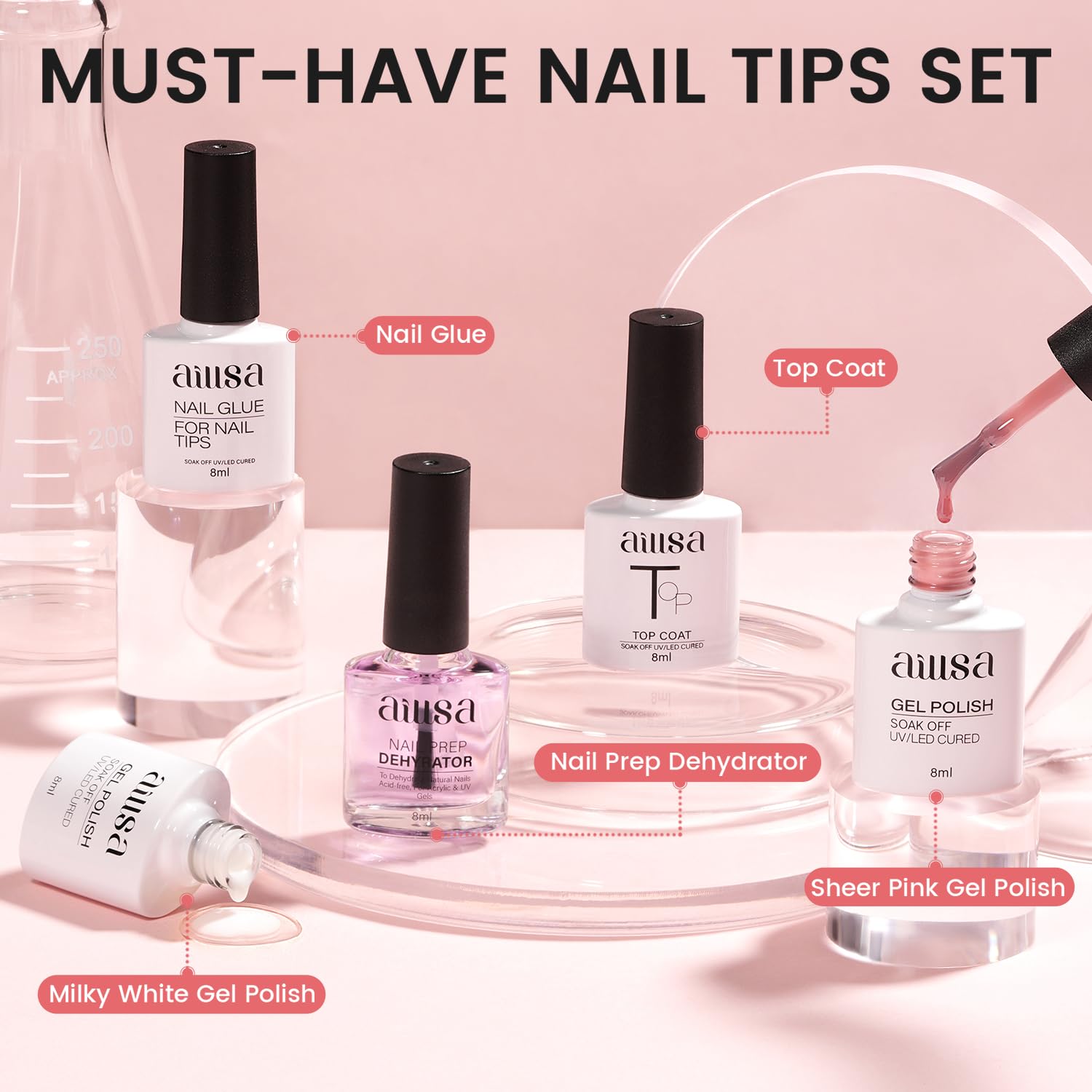 Lámpara de uñas AILLSA compacta, curado rápido en minutos