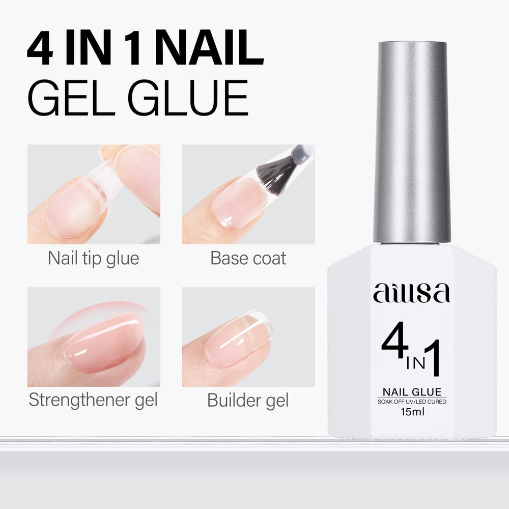 AILLSA gel UV/LED con pincel integrado para aplicación rápida