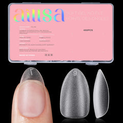 Puntas AILLSA de uñas almendra corta, 450 piezas, ajuste perfecto para extensión.