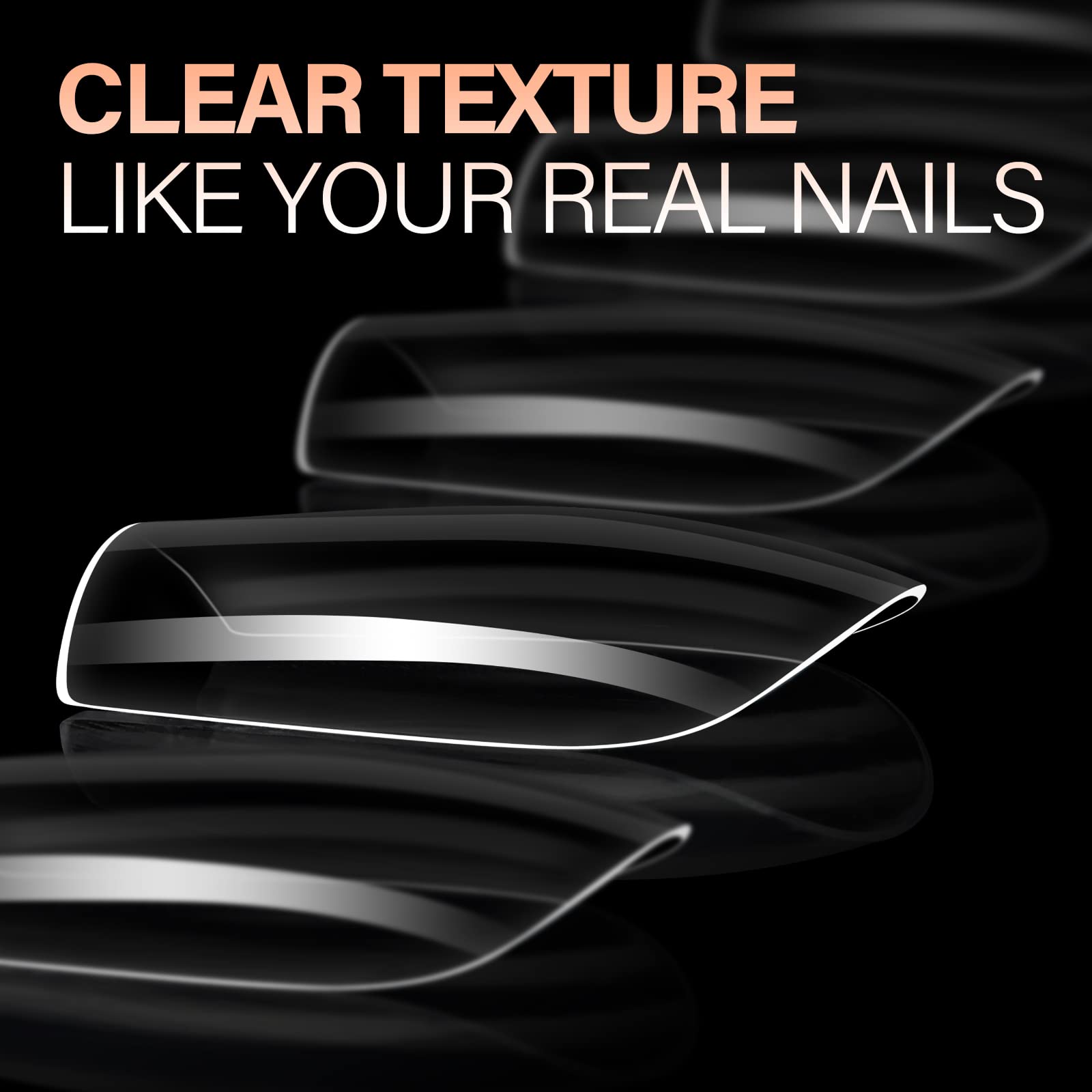 AILLSA thin back edge design promotes comfortable fit on natural nails.
