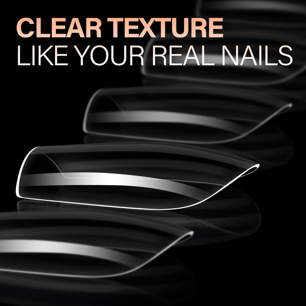 AILLSA thin back edge design promotes comfortable fit on natural nails.