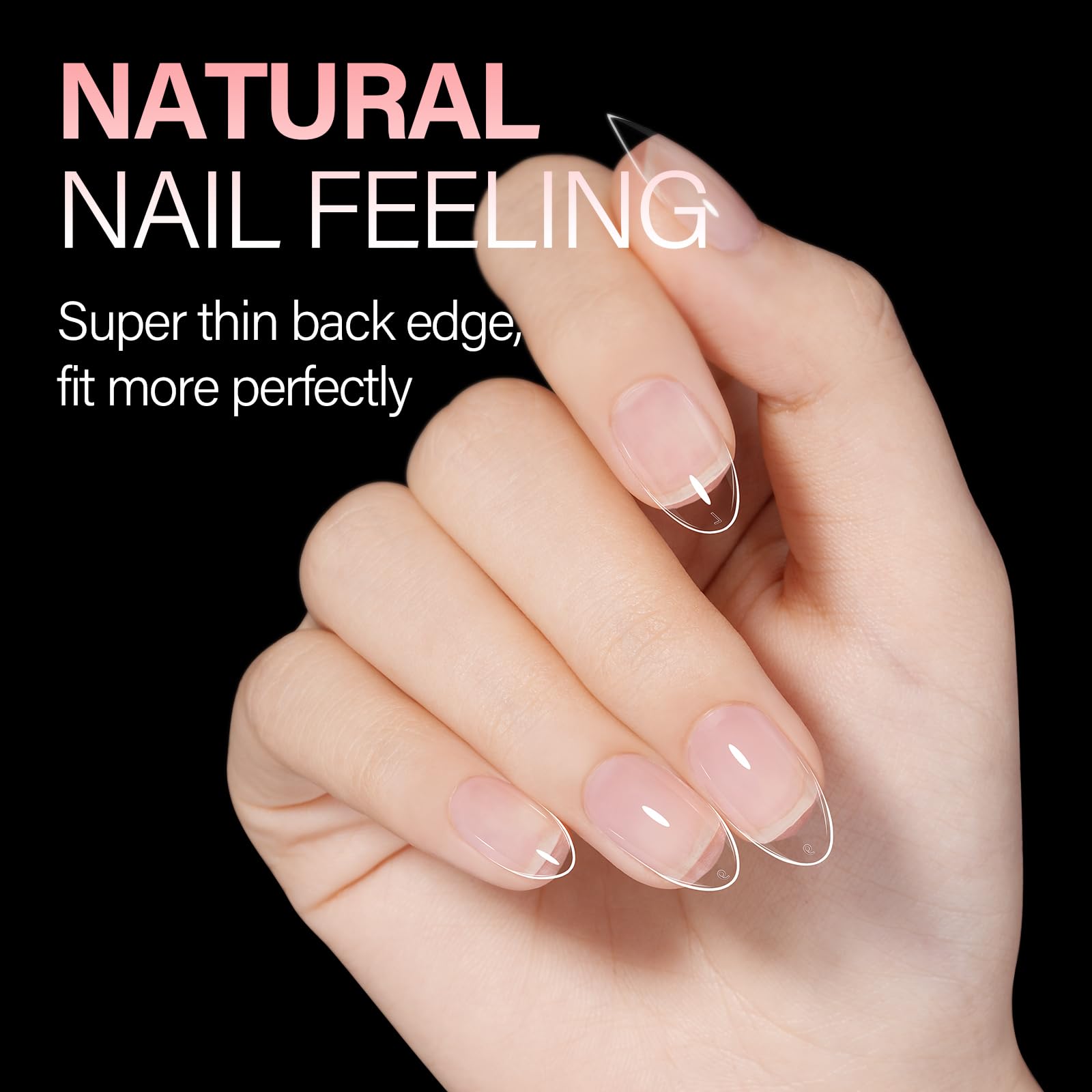 AILLSA soft gel material ensures flexible wear and comfortable fit for daily use.