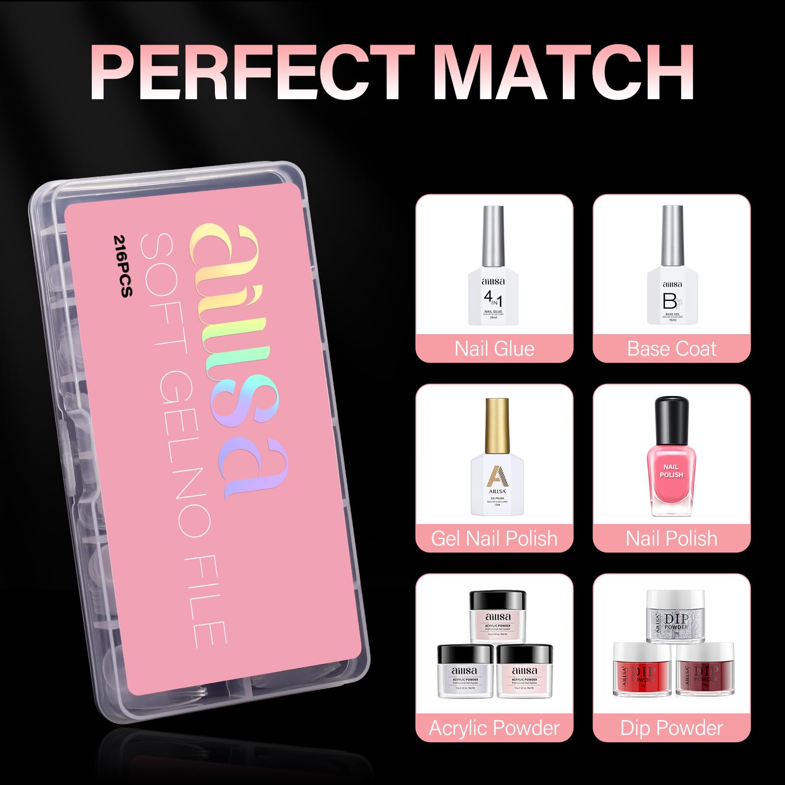 AILLSA empaque ideal como regalo para amantes del arte de uñas.