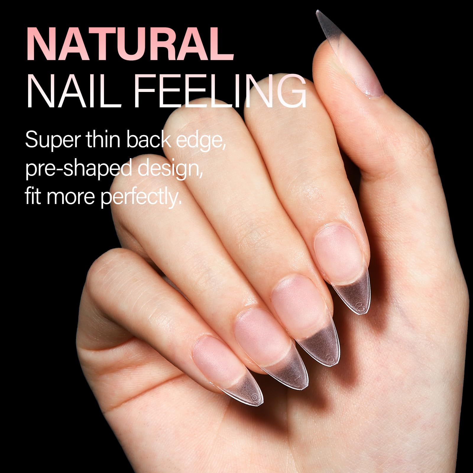 AILLSA tips uñas sin capa base, instalación limpia y rápida.