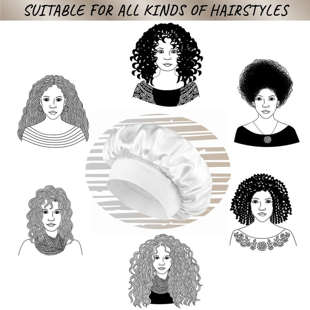 AILONSHAWN capucha de seda protege el cabello, minimiza enredos y brillo.
