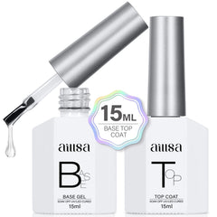 AILLSA base coat bottle showing strong adhesion for long-lasting gel nails.