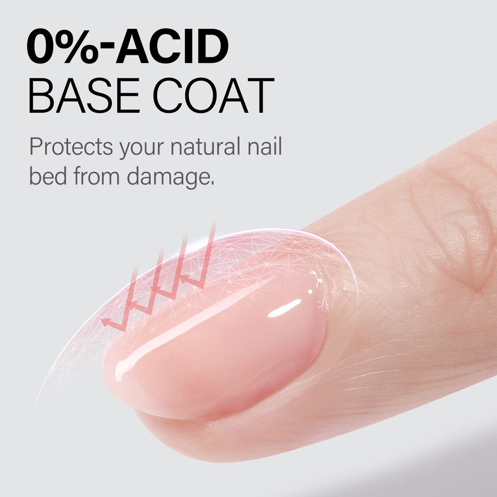 Close-up of AILLSA gel brush applying a smooth base coat.