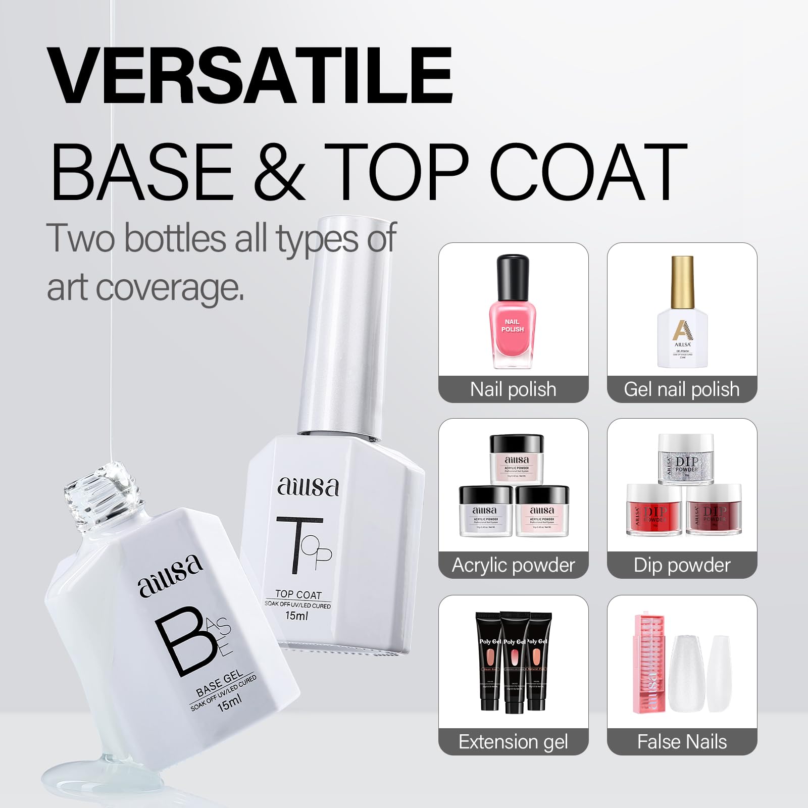 No-wipe top coat enables quick, everyday nail care.