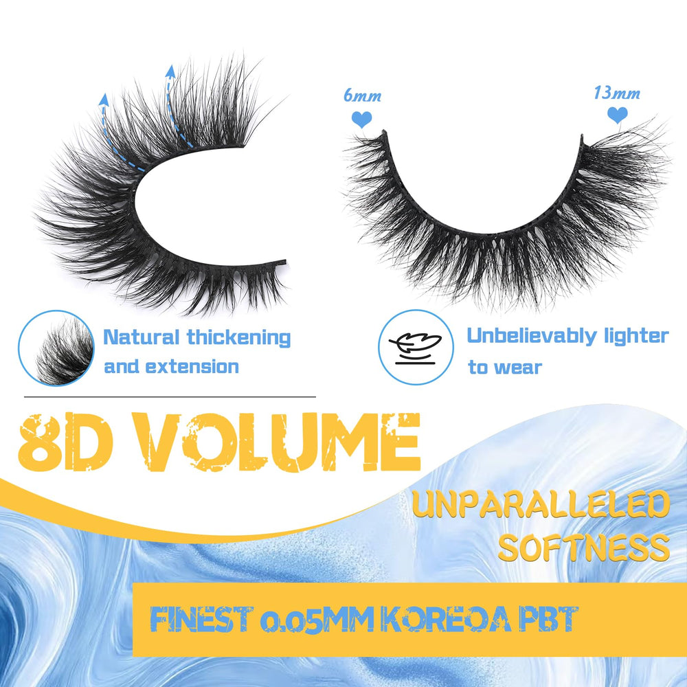 Ailynalash dense triple-cross fibers create natural-looking fan and depth.
