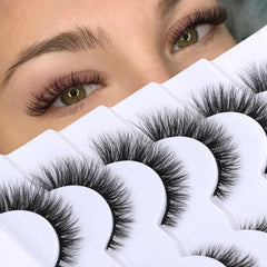 Ailynalash mink lashes 13mm cat-eye strips provide subtle lift for everyday definition.