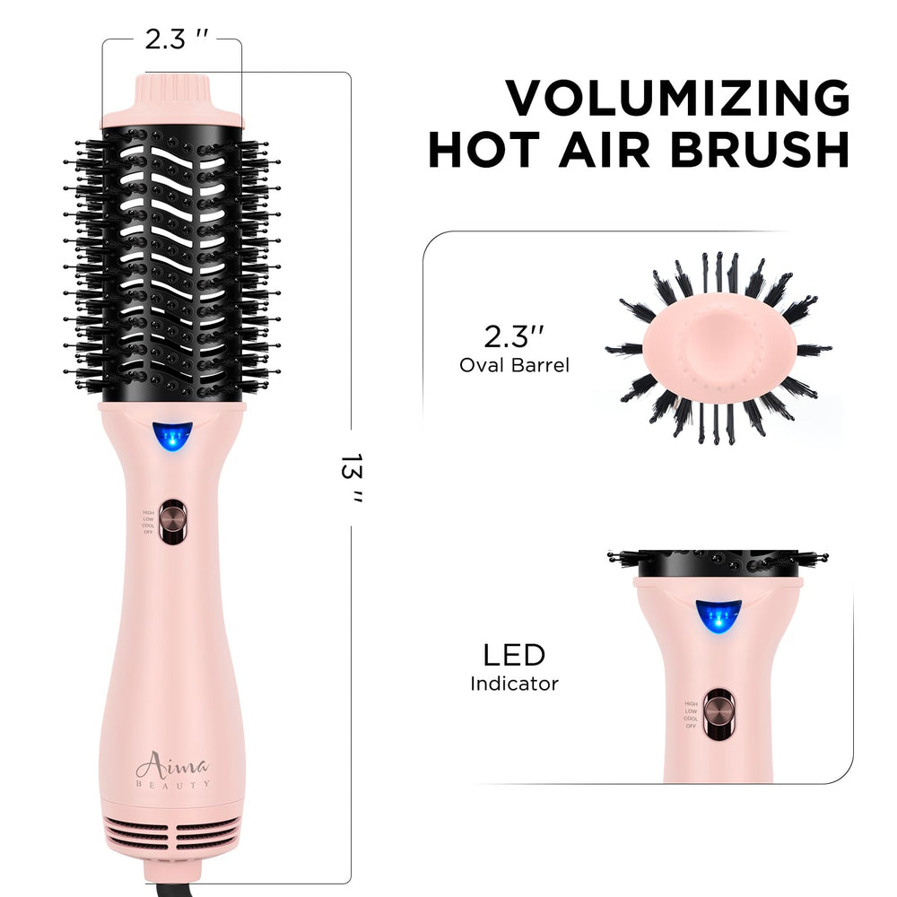 Aima Beauty LED indicator for intuitive operation during styling.