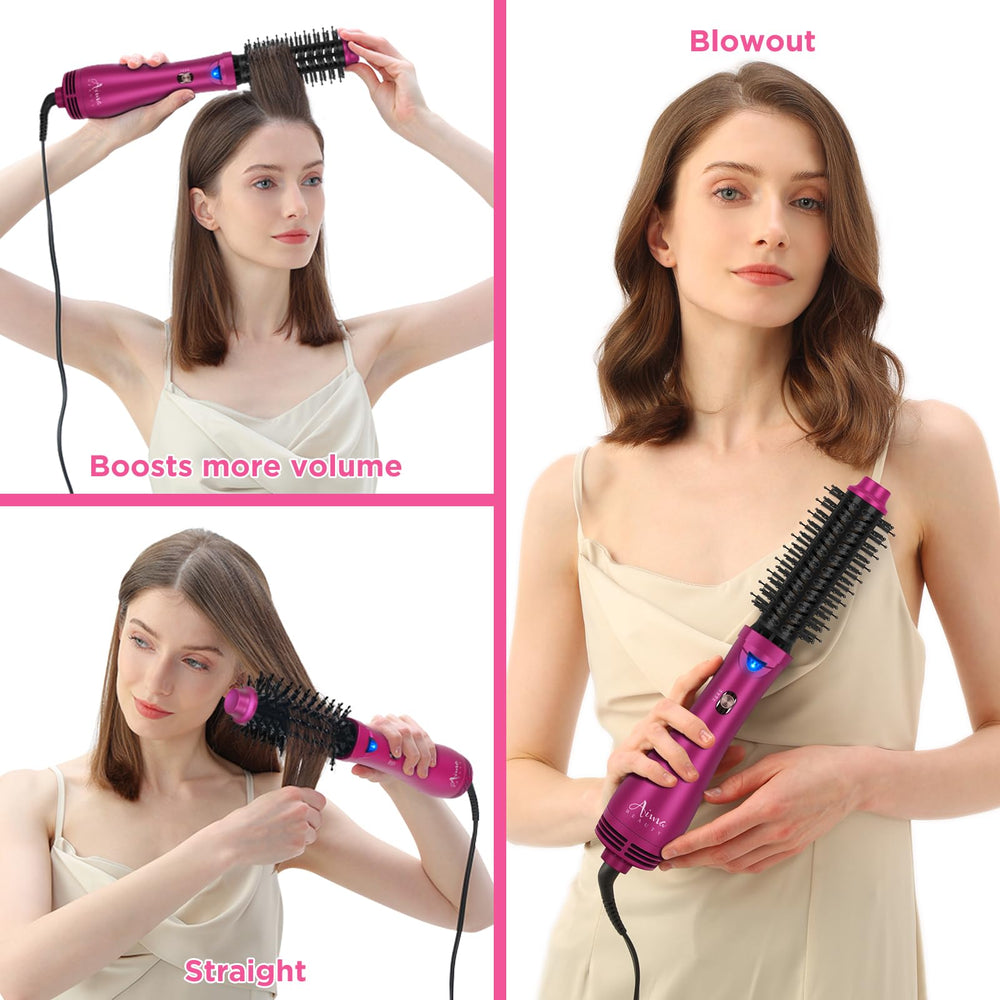 Aima Beauty ergonomic handle supports comfortable one-handed styling.