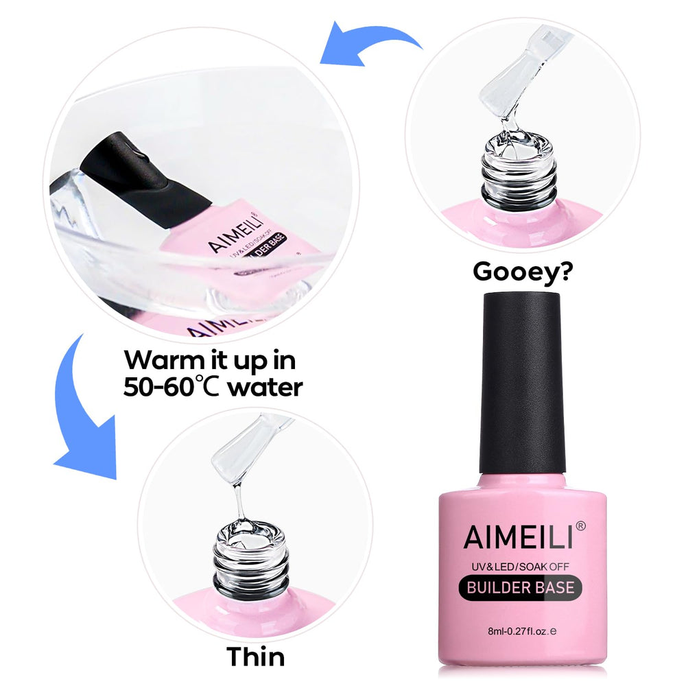 AIMEILI at-home manicure set on display for DIY nails.