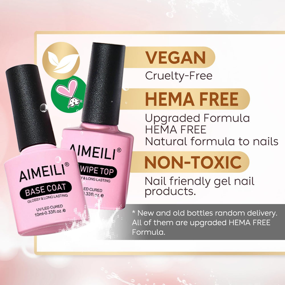 AIMEILI capa base con adherencia fuerte para uñas en gel.
