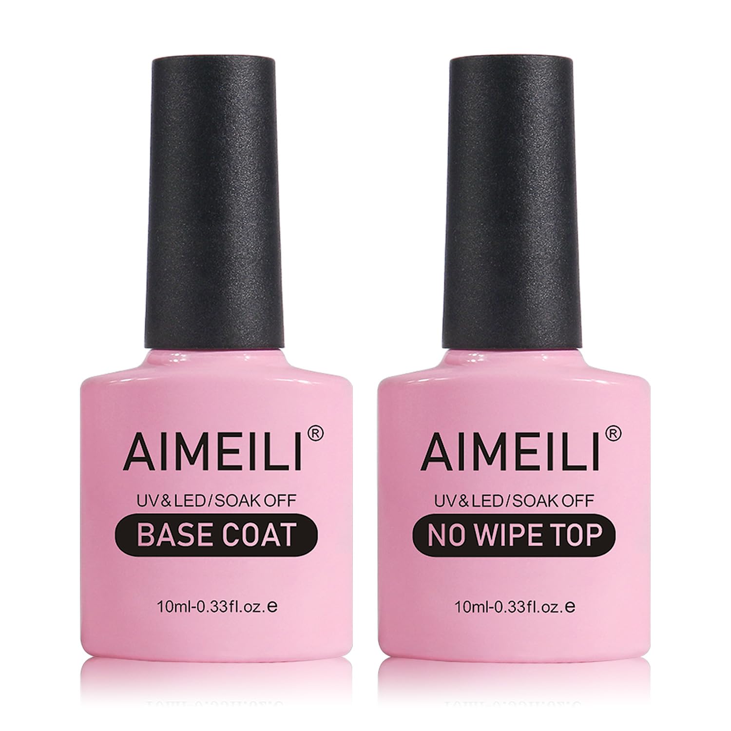 AIMEILI capa superior sin limpiar con brillo de larga duración para uñas en gel.
