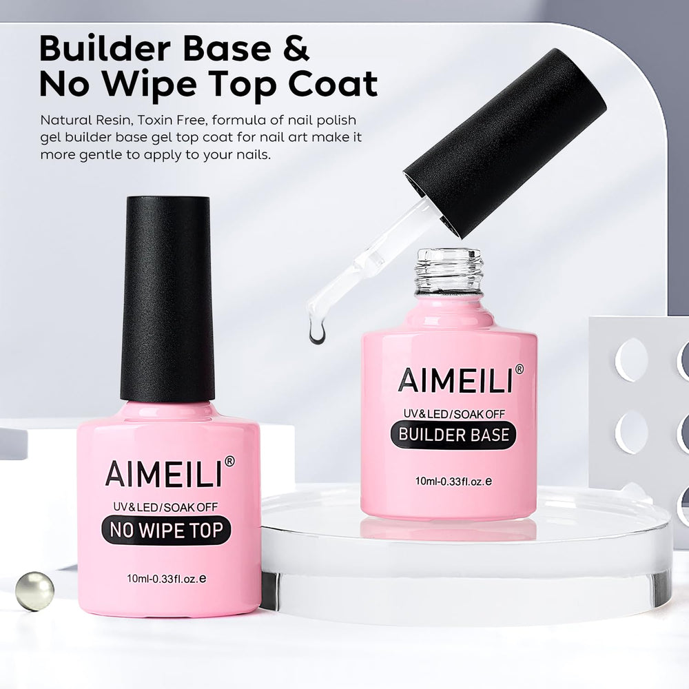 AIMEILI gel swatch shows versatile application in progress.